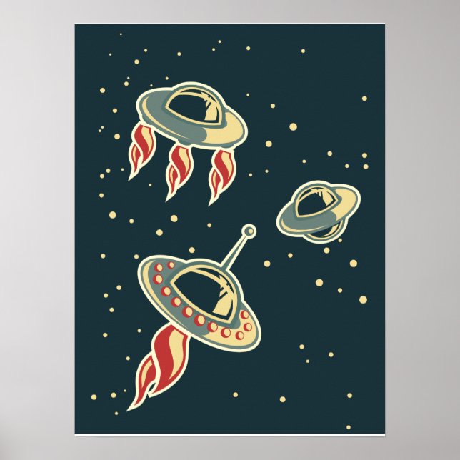 frakten vintage space poster (Framsidan)