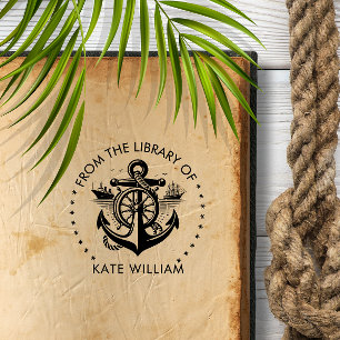 Fraktens ankare från bibliotek vid rundan självfärgande stämpel