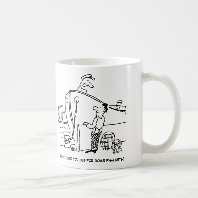 Fraktens befälhavare ber besättningsmedlemmen om f kaffemugg (Höger)
