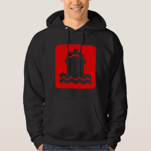 Fraktens form - röd sweatshirt