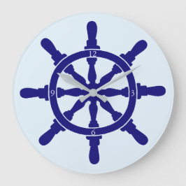 Fraktens hjul på lättaste blått stor klocka