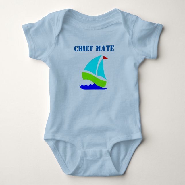 Fraktens överste Mate Baby Romper T-shirt (Framsida)