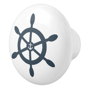 Frakter rullar och ankrar nautisk design knopp