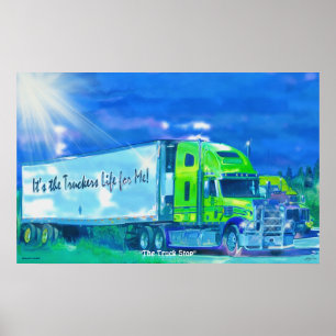 Fraktlastbilen på vilar stopplastbilsförare liv poster