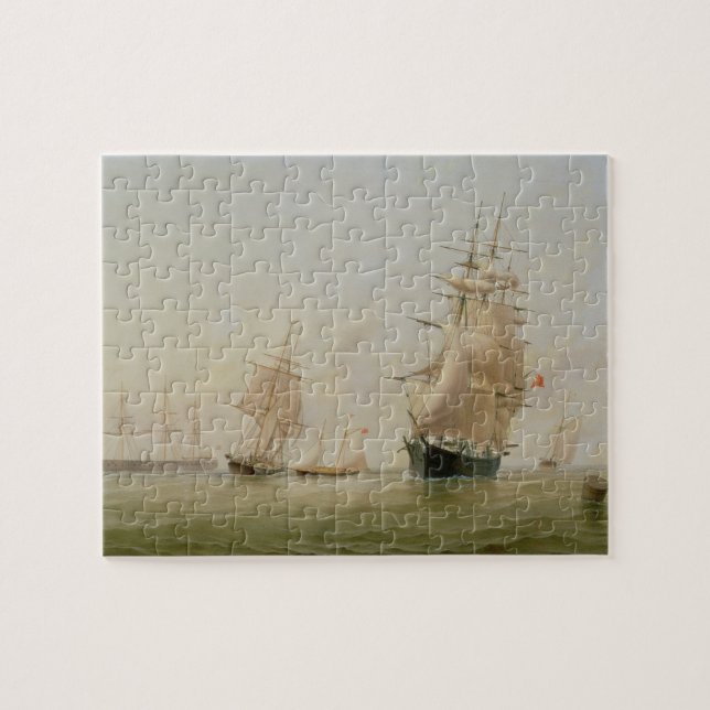 Fraktmålning (olja på kanfas) pussel (Horisontell)