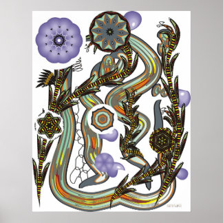 Fraktoider och blomningsytor poster