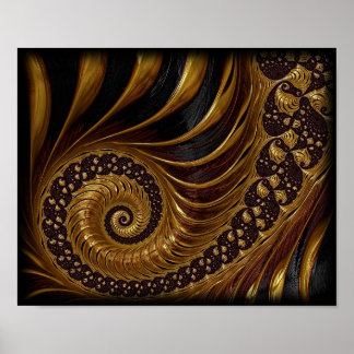 frakttal-199054 oändlig matematik spiral poster