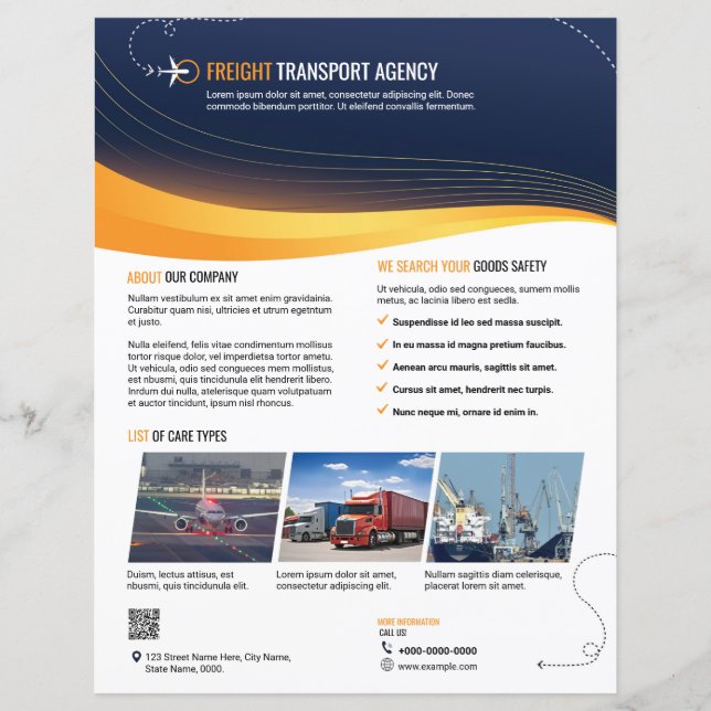 Frakttransportbyrå Flyer Mall (Framsida)
