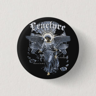 Fraktur - gotisk streetwear-design knapp