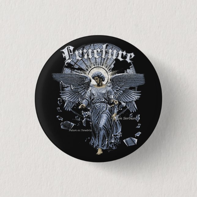 Fraktur - gotisk streetwear-design knapp (Framsida)