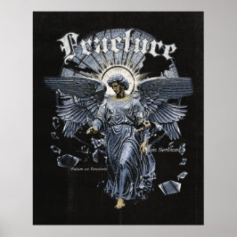 Fraktur - gotisk streetwear-design poster