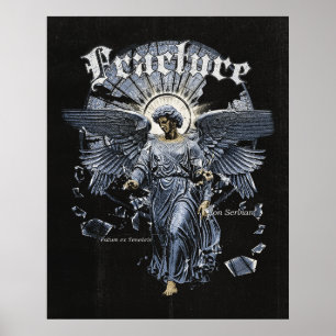 Fraktur - gotisk streetwear-design poster