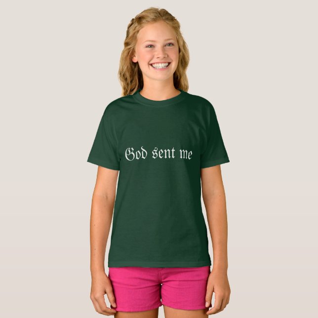 Fraktur gud överförde mig, citationstecken från tee (Hel framsida)