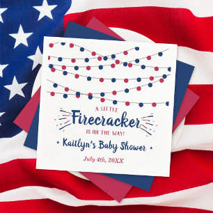Frälsare på vägen! 4:e juli-babystölder pappersservett