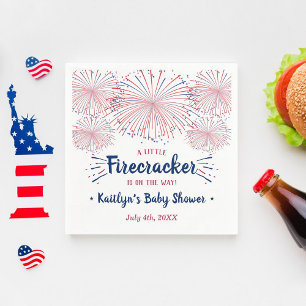 Frälsare på vägen! 4:e juli-babystölder pappersservett