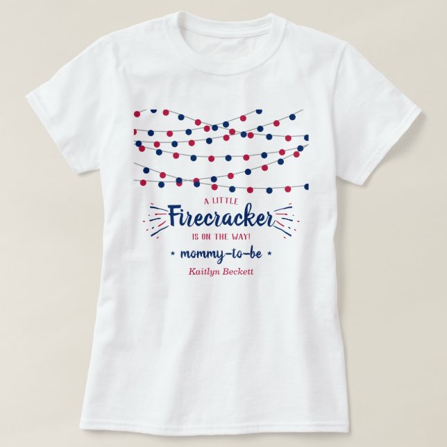 Frälsare på vägen! 4:e juli-babystölder t shirt (Design framsida)
