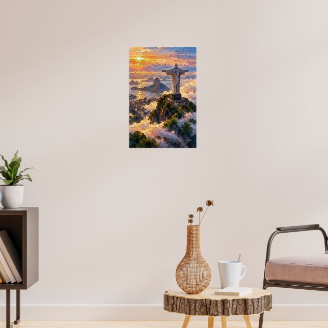 Frälsaren ovan molnen poster (Vardagsrum 3)