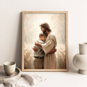 Frälsarens Förtroende, Modern Kristen Konst, Jesus Poster