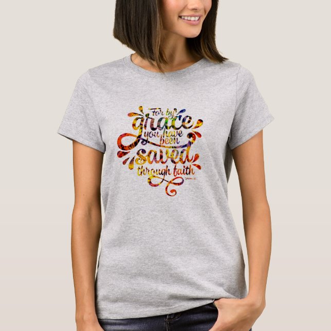 Frälsta genom nåd t shirt (Framsida)