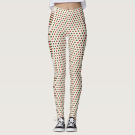 Fram- och baksida av leggings med en färgrik 