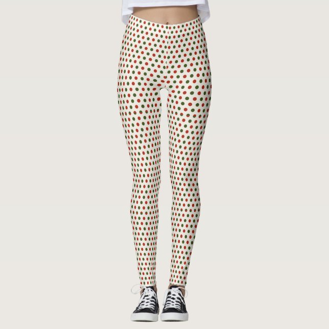 Fram- och baksida av leggings med en färgrik  (Framsida)