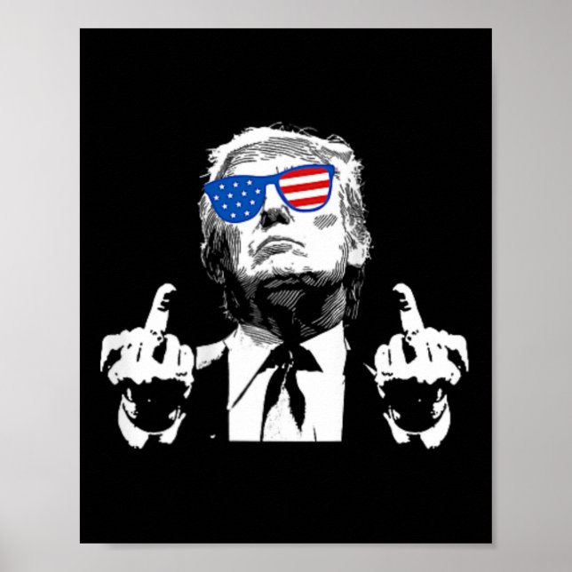 (fram och tillbaka) Du missade Trump 2024 amerikan Poster (Framsidan)