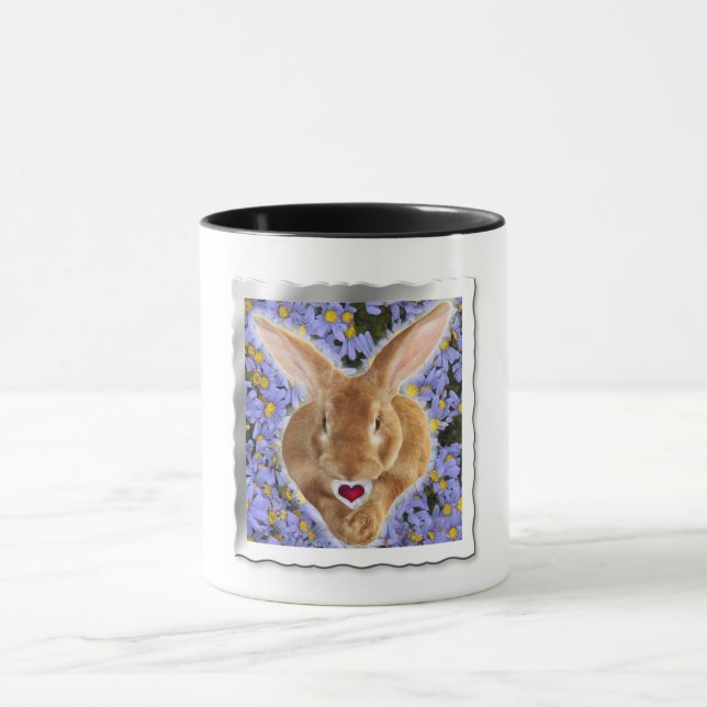 Framad, gynnsam bunny med Sweet Heart Mugg (Center)