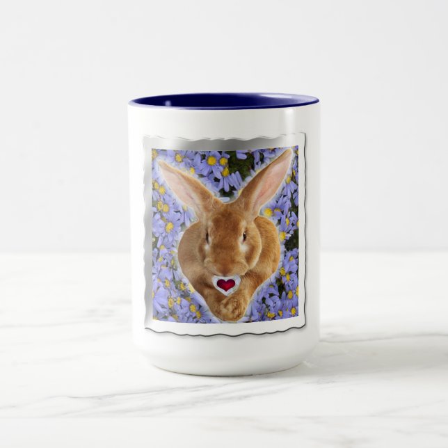 Framad, gynnsam bunny med Sweet Heart Mugg (Center)
