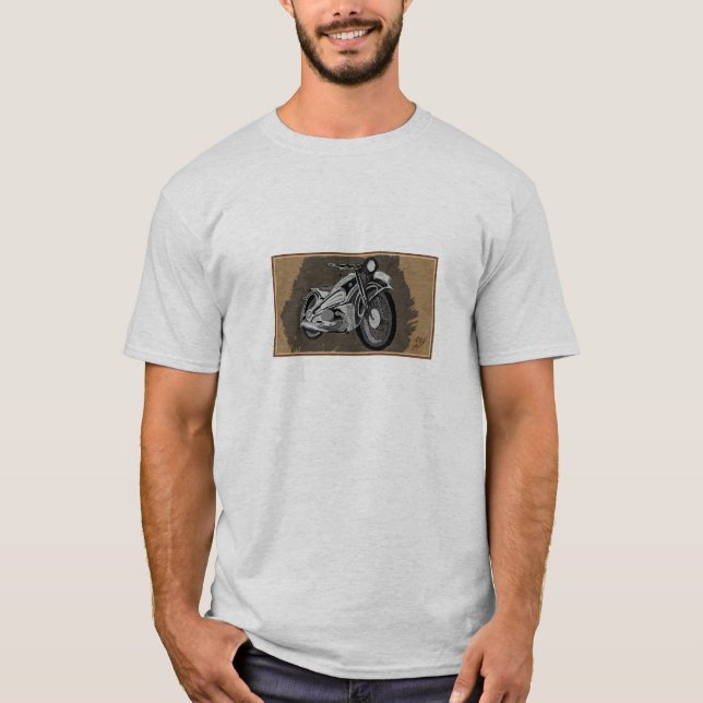 "Framåt av det är Time" som inramas - av Miles Tee Shirt (Framsida)