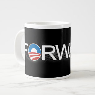Framåt för Obama 2012 Jumbo Mugg