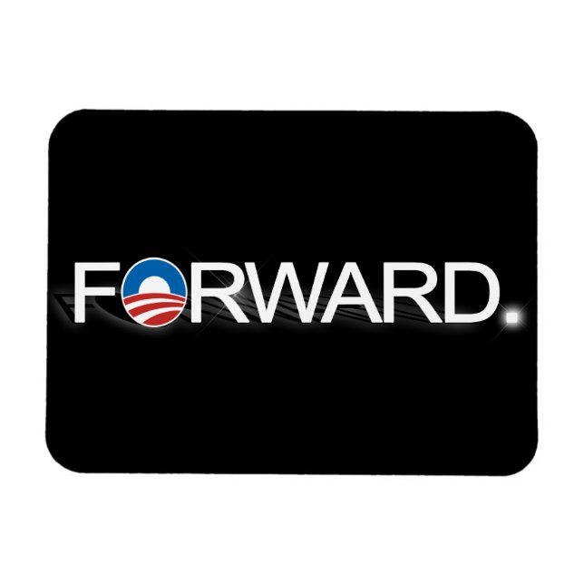 Framåt för Obama 2012 Magnet (Horisontell)