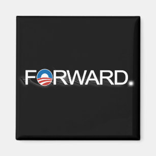 Framåt för Obama 2012 Magnet