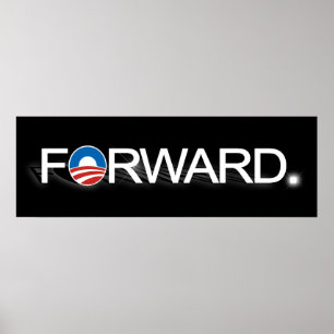 Framåt för Obama 2012 Poster