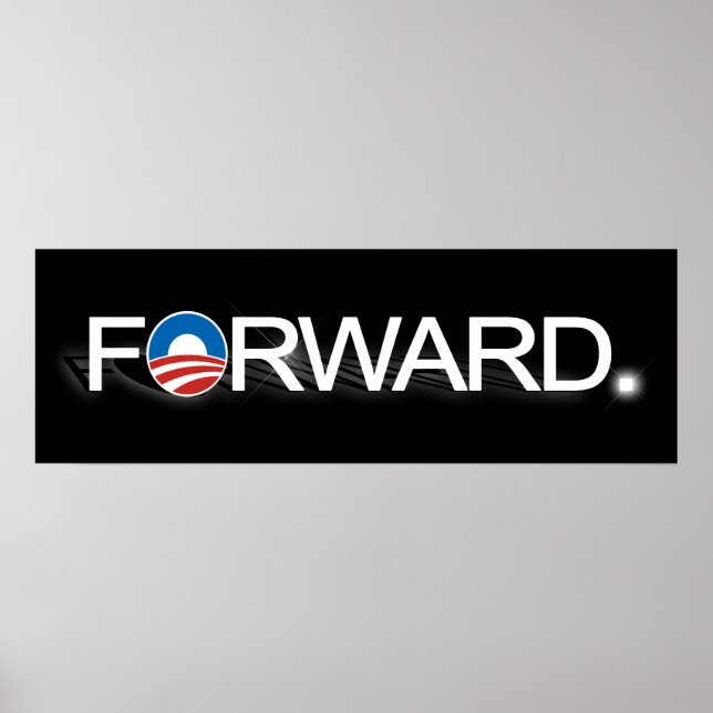 Framåt för Obama 2012 Poster (Framsidan)