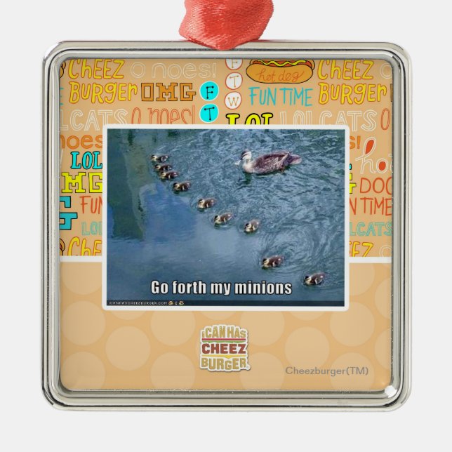 Framåt går min skyddsling julgransprydnad metall (Framsidan)