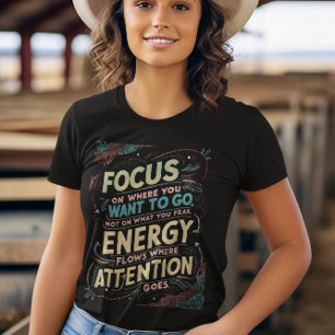 Framåt, inte bakåt t shirt