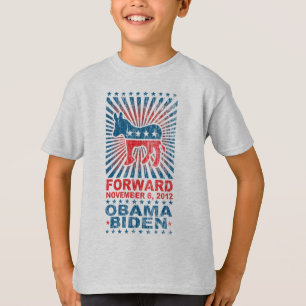 Framåt Obama 2012 ungeskjorta T-shirt