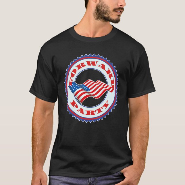 Framåt Party Politik i Amerika - en ny röstkaj T Shirt (Framsida)