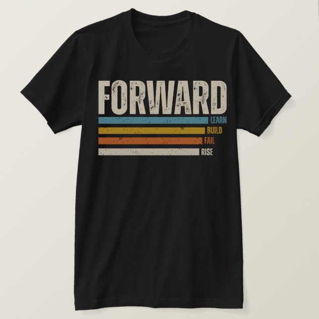 Framåt Vintage T-shirt (Design framsida)