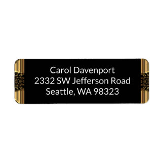 Frambroise Elegant Black Beauty Returadress Etikett