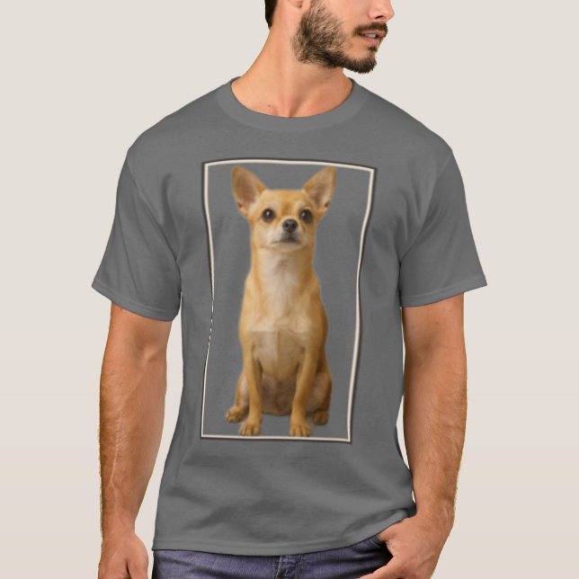 Framed Chihuahua funny T Shirt (Framsida)