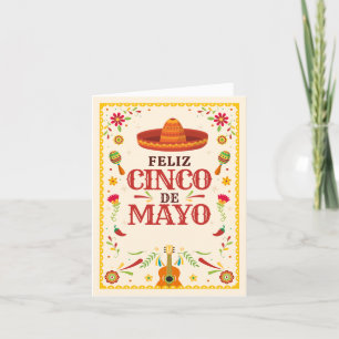 Framed Cinco de Mayo Mexican Helgkort