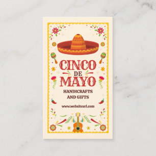 Framed Cinco de Mayo Mexican Visitkort