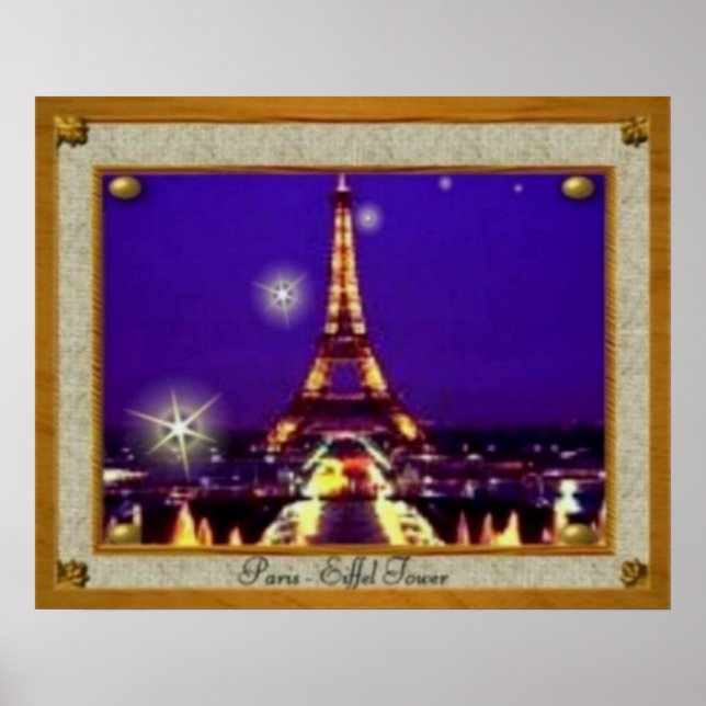 Framed Eiffel Torn Poster (Framsidan)