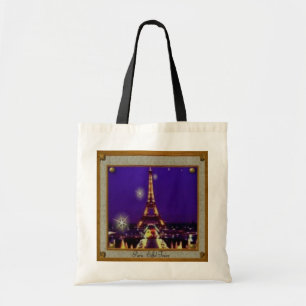 Framed Eiffel Torn Tygkasse