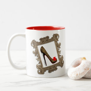 Framed Leopard Stiletto High Heel Pump Mugg