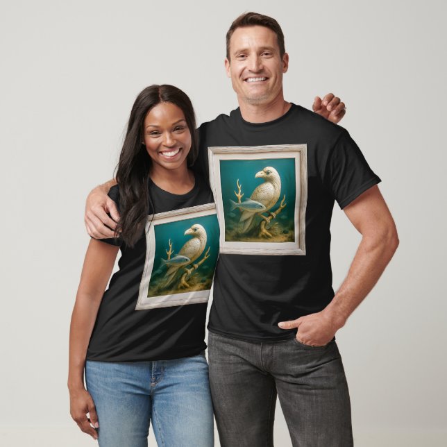 Framed Ocean Raven T Shirt (Unisex)