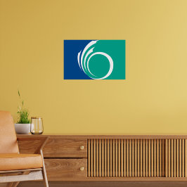 Framed print with Flag of Ottawa, Canada Poster