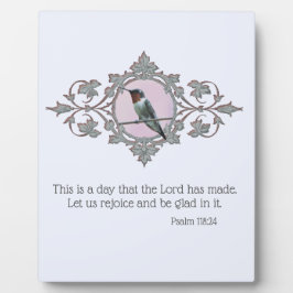 Framed Ruby Throated Hummingbird