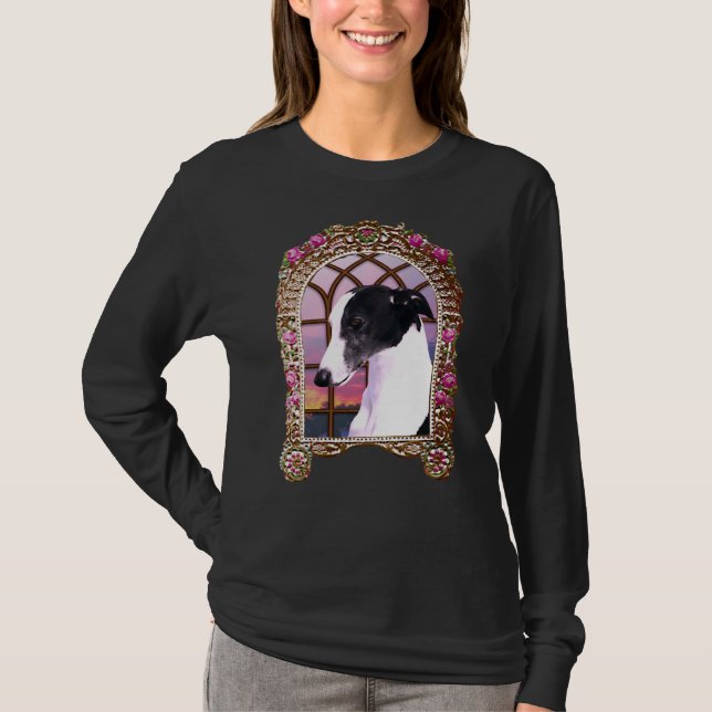 Framed Whippet T Shirt (Framsida)